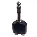Adaptador De Audio 6.35mm Plug A 2 Rca Hembra Estéreo