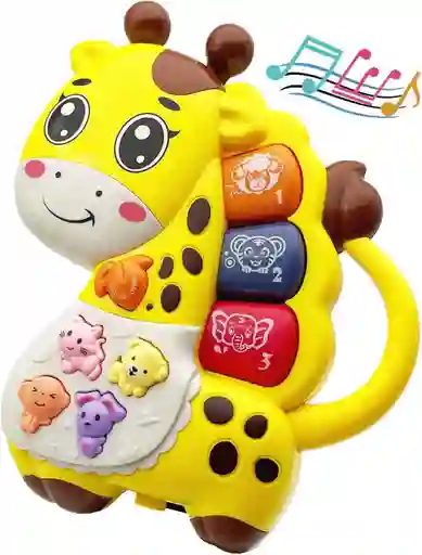 Juguete Didáctico Jirafa Musical Infantil Para Bebes Con Luz Y Sonido