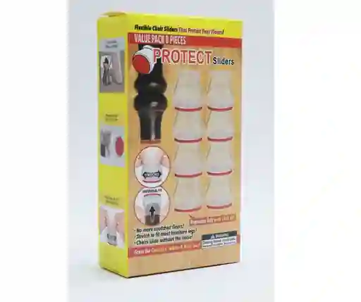 Protector Patas Muebles Kit X8 Gomas Elásticas Evita Rayones.