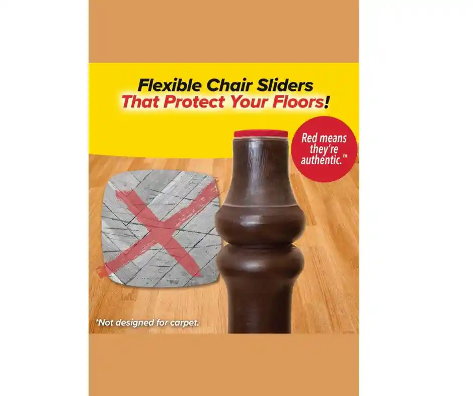 Protector Patas Muebles Kit X8 Gomas Elásticas Evita Rayones.