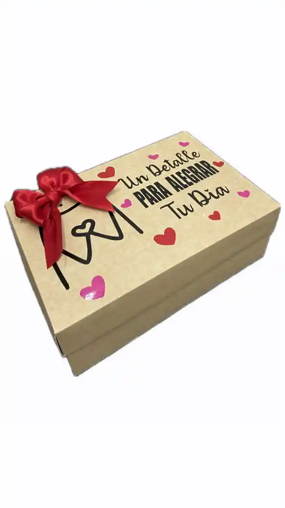 Caja Mediana Detalle Arreglo Feliz Cumpleaños