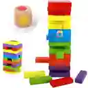 Juego De Mesa Jenga Madera 54 Piezas Con Dado Para Niños