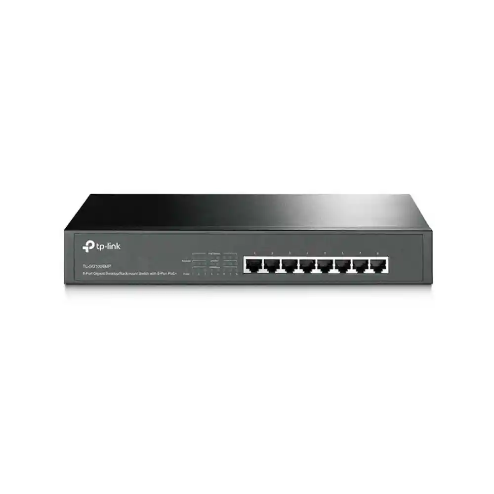 Switch Tp-link Poe De 8 Puertos Gigabit - Negro