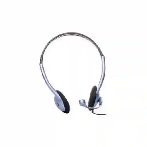 Audífono Diadema Genius Hs-02b 2 Plug 3.5mm Azul-negro