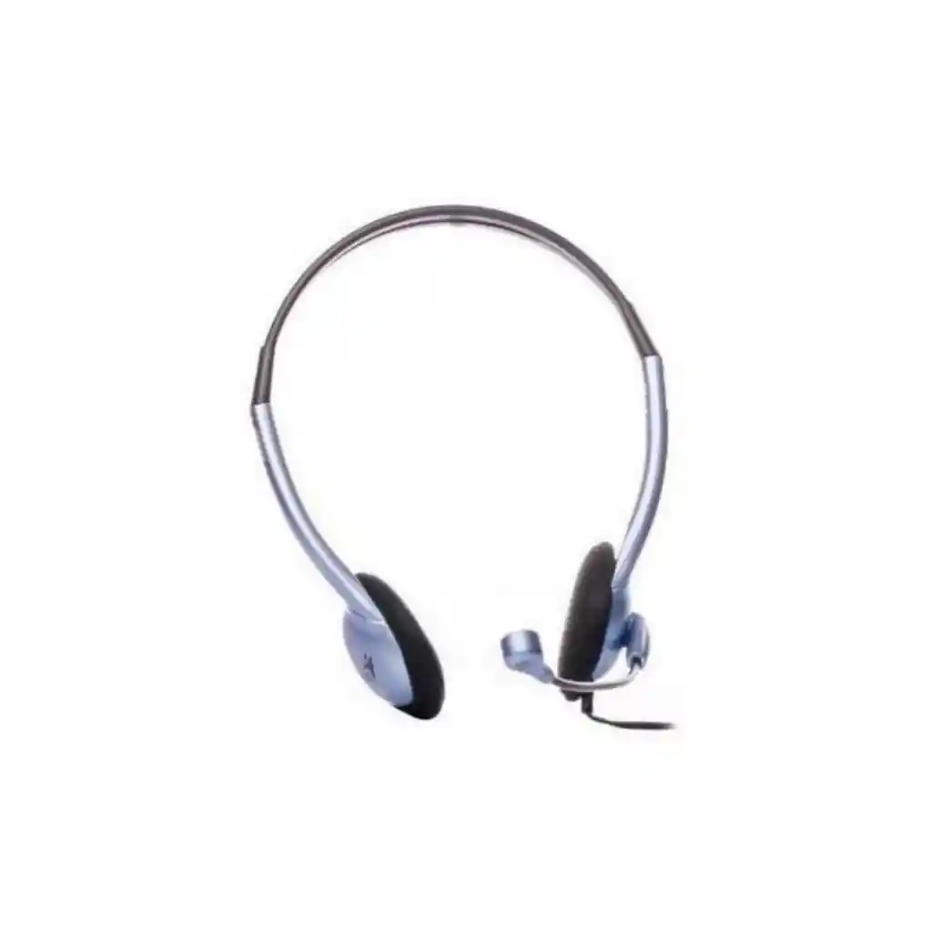 Audífono Diadema Genius Hs-02b 2 Plug 3.5mm Azul-negro