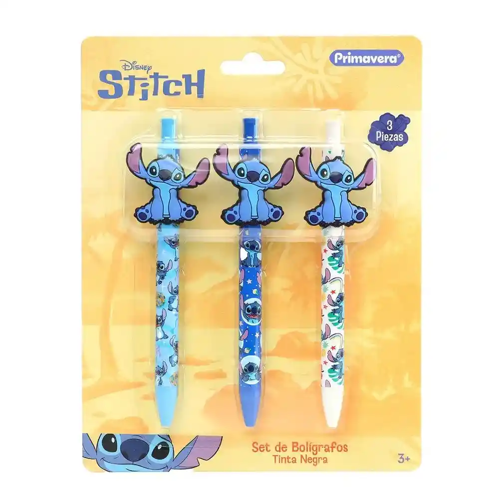 Set De Bolígrafos + Rubber Stitch X 3