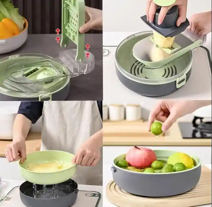 Cortador Rayador De Verduras 6 En 1
