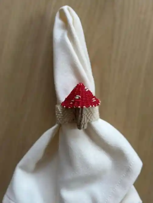 Servilletero Hongos Rojos