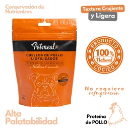 Petmeal Snack Liofilizado Para Perros - Cuellos De Pollo