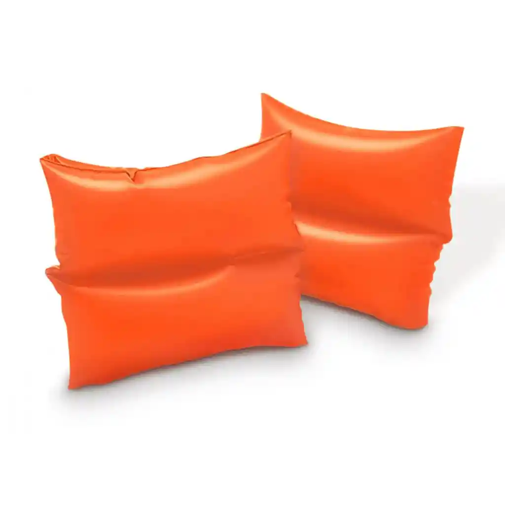 Flotador De Brazo Inflable Naranja Flotador Piscina Intex X2 19cm X 19cm