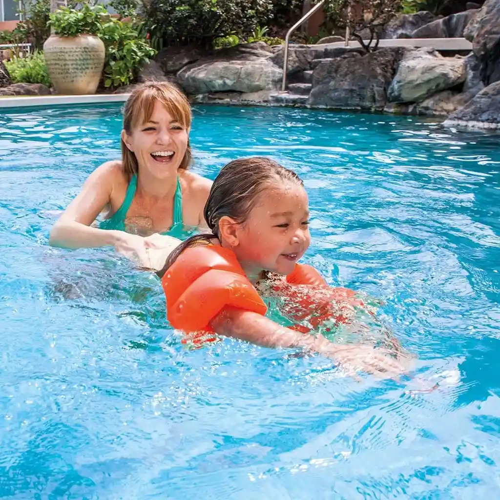 Flotador De Brazo Inflable Naranja Flotador Piscina Intex X2 19cm X 19cm