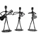 Set De 8 Figuras Metálicas De Músicos