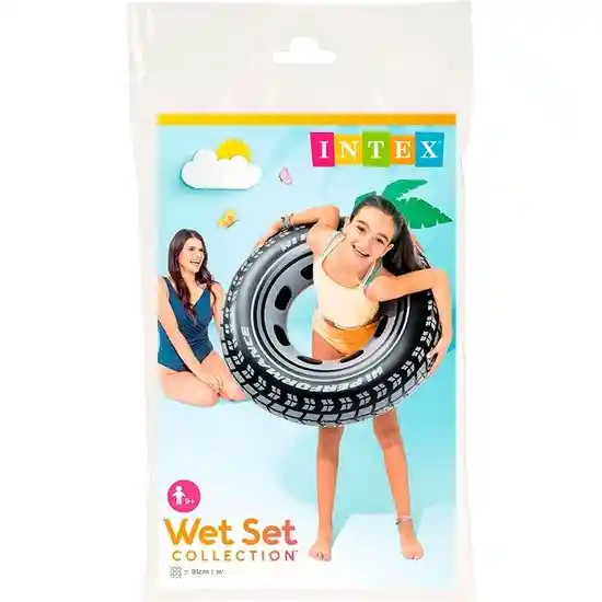 Flotador De Llanta Inflable Flotador Rueda Neumática Intex 91cm Grande
