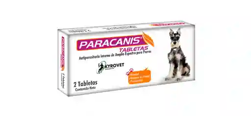 Paracanis Antiparasitario Perros X 2 Tabletas
