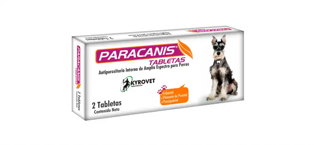 Paracanis Antiparasitario Perros X 2 Tabletas