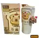 Botella De Agua Aislante Con Estampado De Capibara Pin Y Cuerda