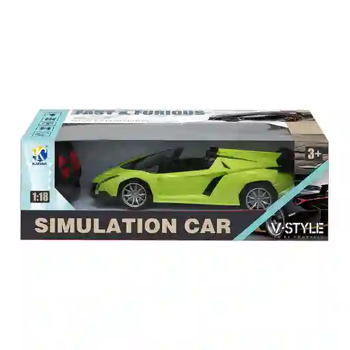 Vehículo Lamborghini Convertible Control Remoto Luz