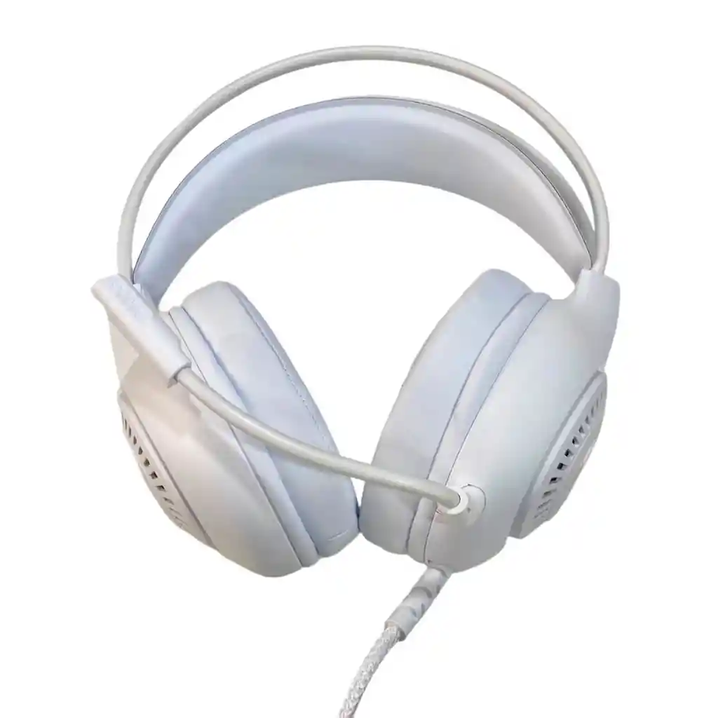 Audífonos Diadema Gaming Rgb Jertech Hg01 Scout Blancos