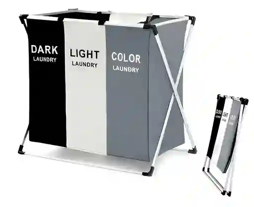 Organizador De Ropa Sucia: Cesta Por Colores Liso Lisa