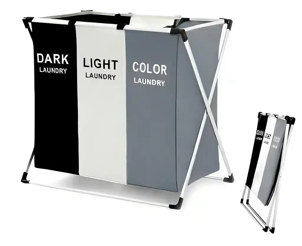 Organizador De Ropa Sucia: Cesta Por Colores Liso Lisa