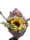 Bouquet De Un Girasol + Astromelia+ Trululu