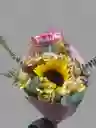 Bouquet De Un Girasol + Astromelia+ Trululu