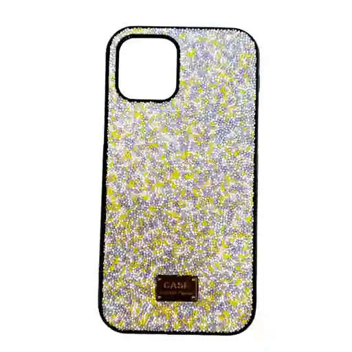 Estuche Esferitas Amarillo/lila Iphone 12/12 Pro