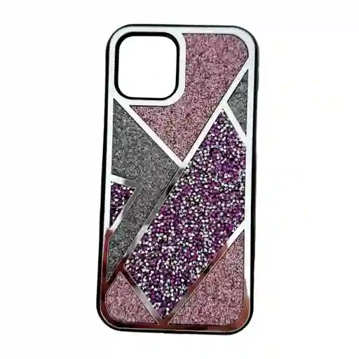 Estuche Mirella Morado Geometrico Iphone 12/12 Pro
