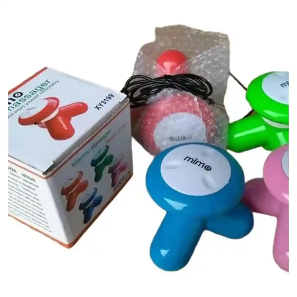 Mini Masajeador Portátil Relajante Terapéutico Anti Estrés Color Rosado