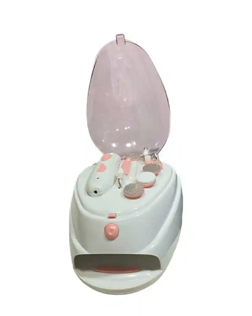 Kit Combo Pulidor Electrico Con Lampara Uv Secador Uñas Manicure