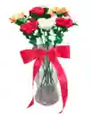 Rosas Ramo En Florero