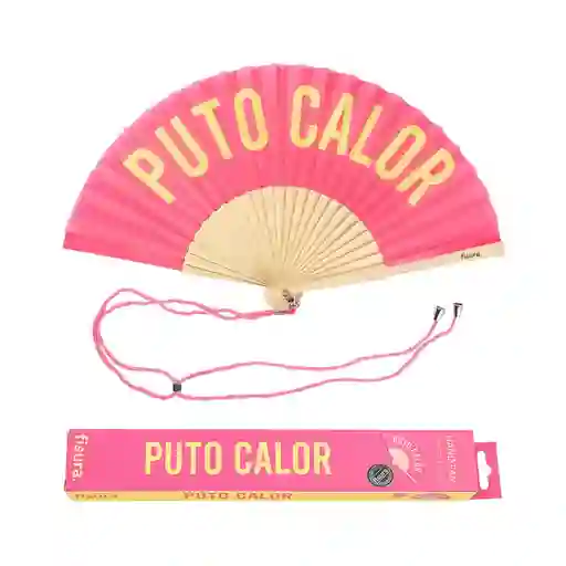 Abanico Puto Calor Rosa Y Amarillo