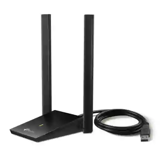 Adaptador Inalámbrico Tplink Usb De Alta Potencia De 1300mbps - Negro