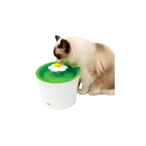Fuente De Agua Flor Para Gato Cuadrada X 1.5 Lts.
