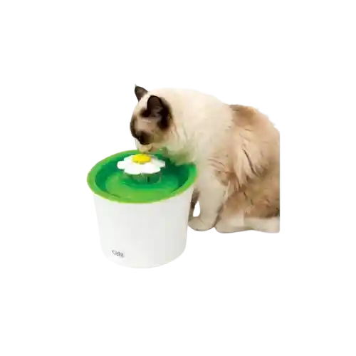 Fuente De Agua Flor Para Gato Cuadrada X 1.5 Lts.