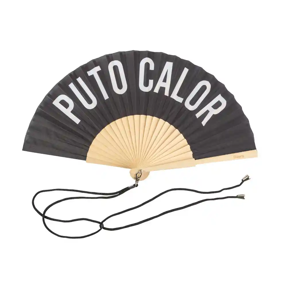 Abanico Puto Calor Negro