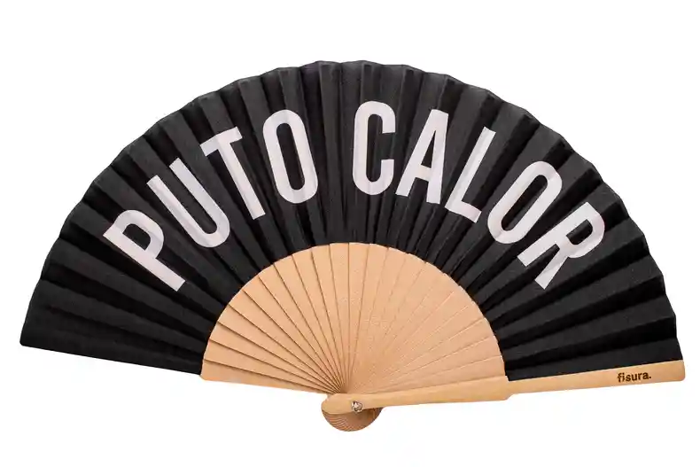Abanico Puto Calor Negro
