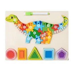 Rompecabezas 3d 2 En 1 Tablero Juego Didactico Niño Figuras