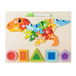 Rompecabezas 3d 2 En 1 Tablero Juego Didactico Niño Figuras