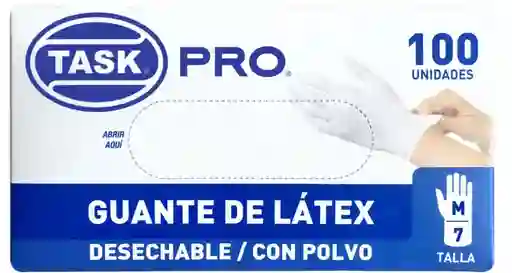 Guante Latex Bco Task Pro T M * 100