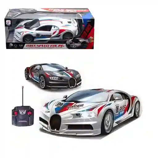 Vehículo De Carreras Bugatti A Control Remoto Con Luces Control Remoto