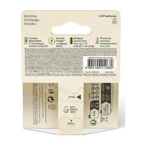⭐pila Gp Recargable Aaa, 650mah De 1.2v, Para Teléfonos Inalámbricos⭐
