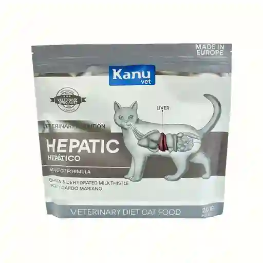 Alimento Medicado Kanu Vet Hepatic Para Gato Adultos