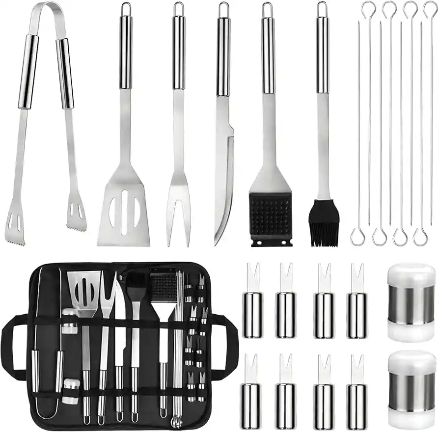 Kit Parrillero Bbq Picnic X 18 Pzas