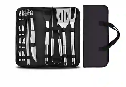 Kit Parrillero Bbq Picnic X 18 Pzas