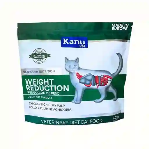 Alimento Medicado Kanu Vet Weight Reduction Para Gato Adultos