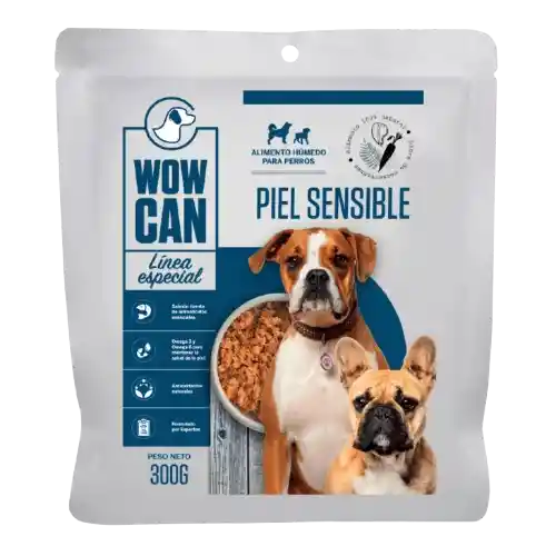 Wow Can Alimento Humedo Natural Piel Sensible 300g