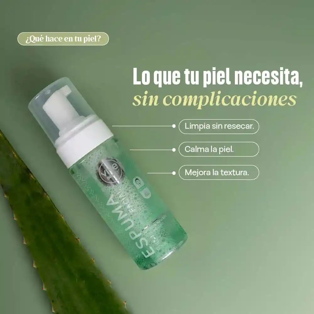 Jabón Facial Espuma Aloe Vera + Niacinamida 150 Ml