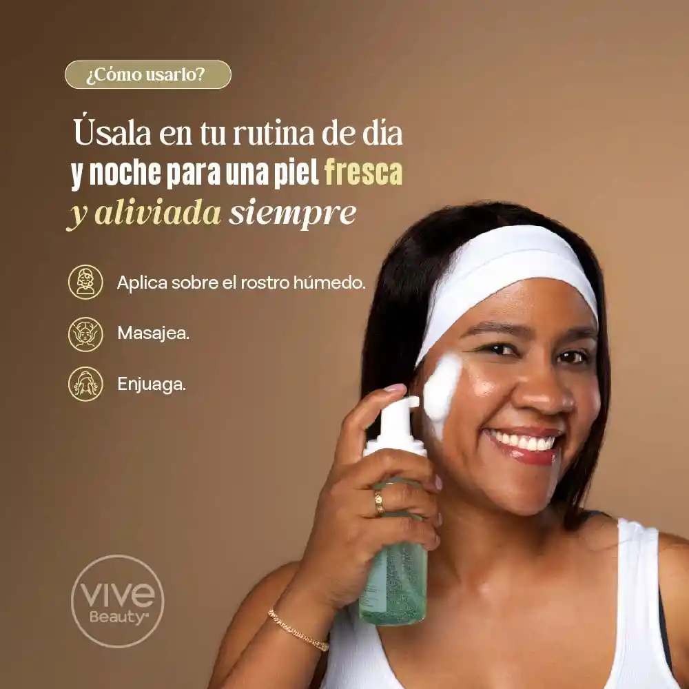 Jabón Facial Espuma Aloe Vera + Niacinamida 150 Ml