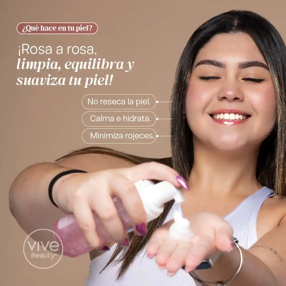 Jabón Facial Espuma Rosas 150 Ml